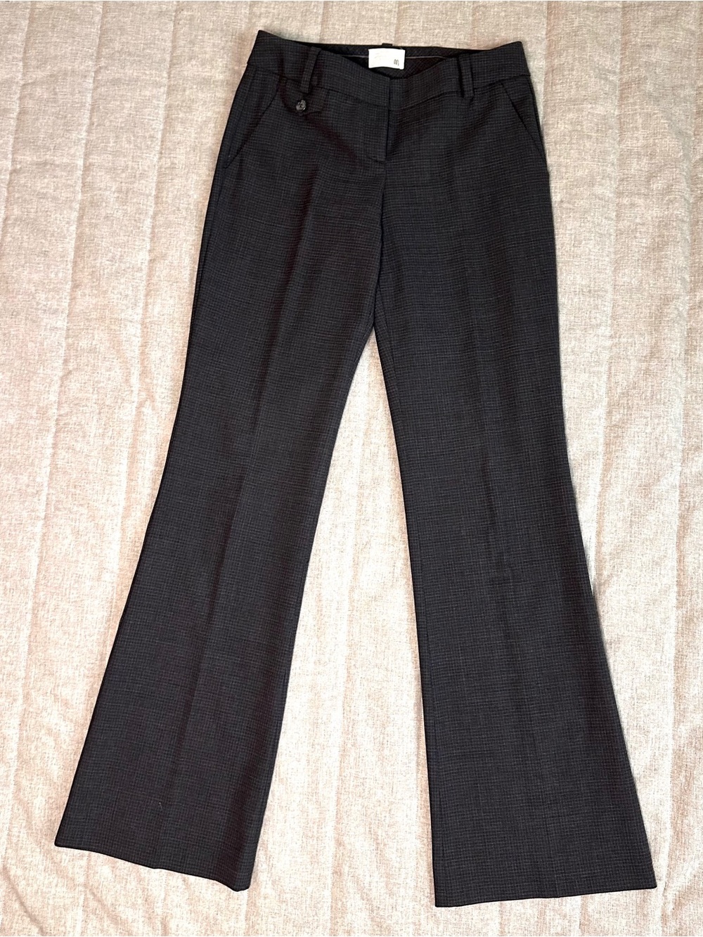 The Limited Cassidy Fit Women's Size 0 Dress Pants Charcoal Gray Wool Blend